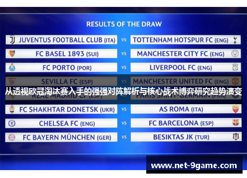 从透视欧冠淘汰赛入手的强强对阵解析与核心战术博弈研究趋势演变